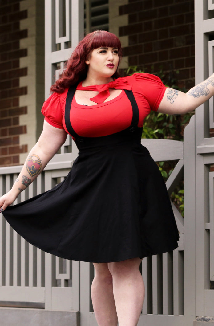 black skater pinafore dress Charcoal Black Cotton Flax Pinafore Midi Wrap Dress 50" / Petite (5'1" and below)