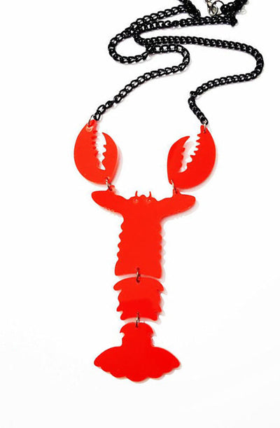 Lobster necklace - Bonsai Kitten retro clothing, pin up clothing