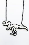Dinosaur skele necklace - Bonsai Kitten retro clothing, pin up clothing 