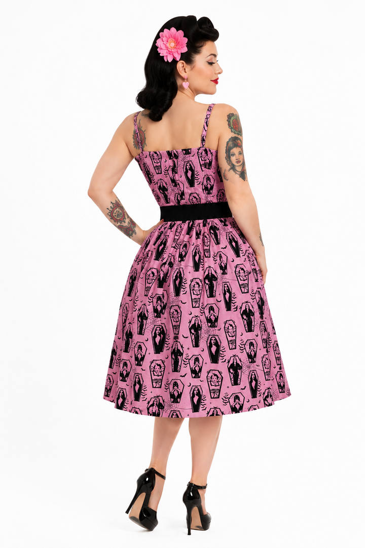 Pink Ghoul Gang Tie Dress