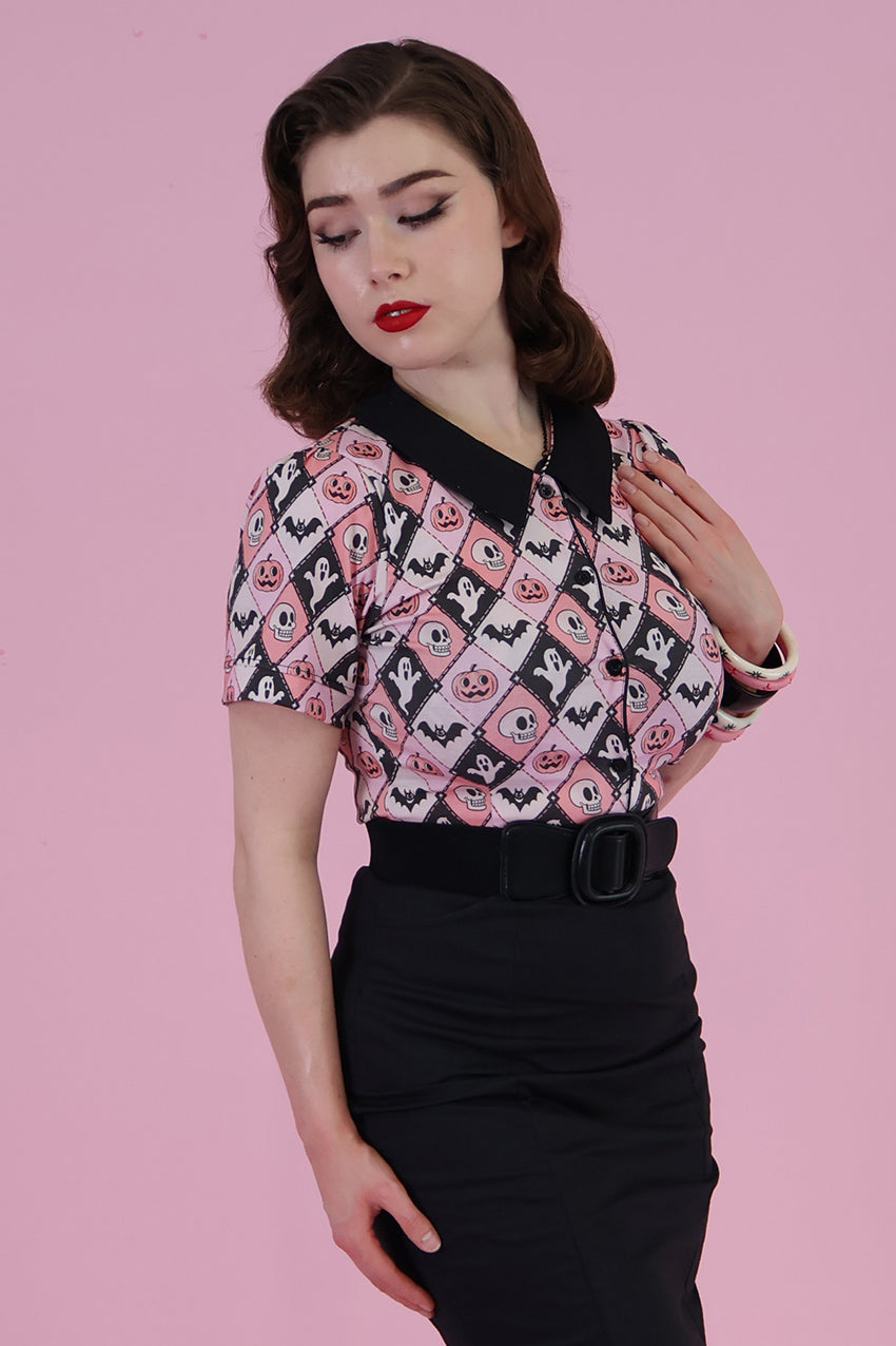 Argyle Spooks Vintage Printed Shirt