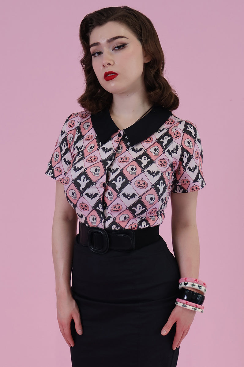 Argyle Spooks Vintage Printed Shirt