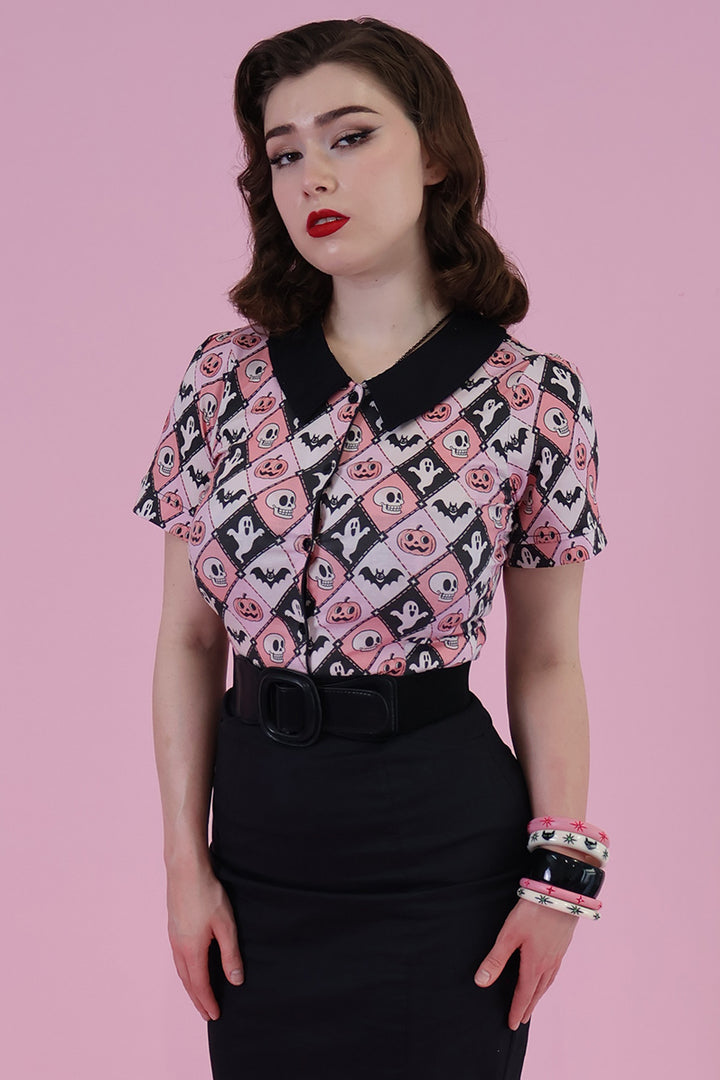 Argyle Spooks Vintage Printed Shirt