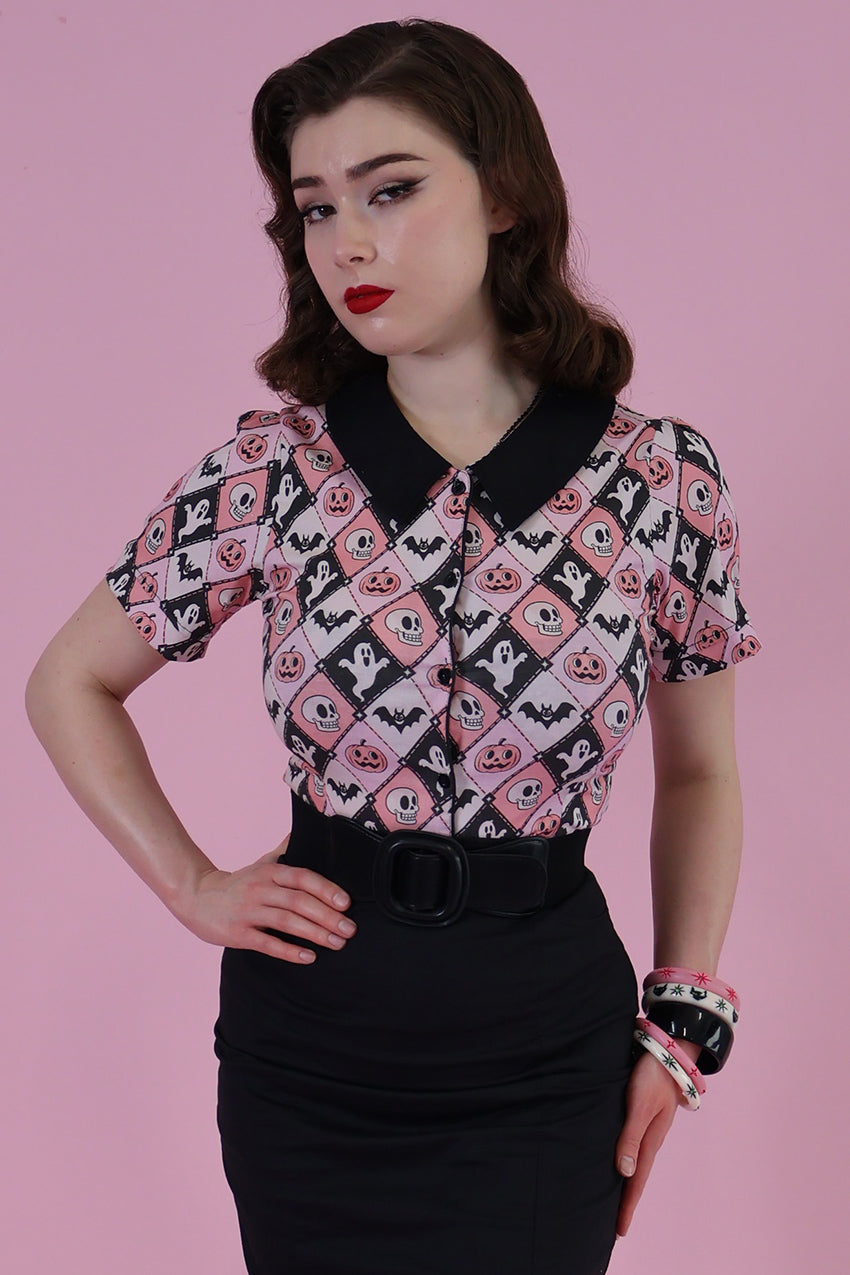 Argyle Spooks Vintage Printed Shirt