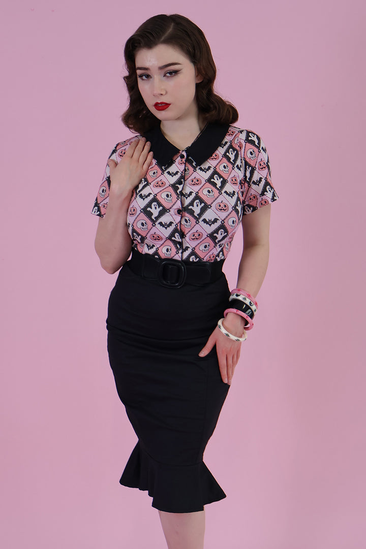 Argyle Spooks Vintage Printed Shirt