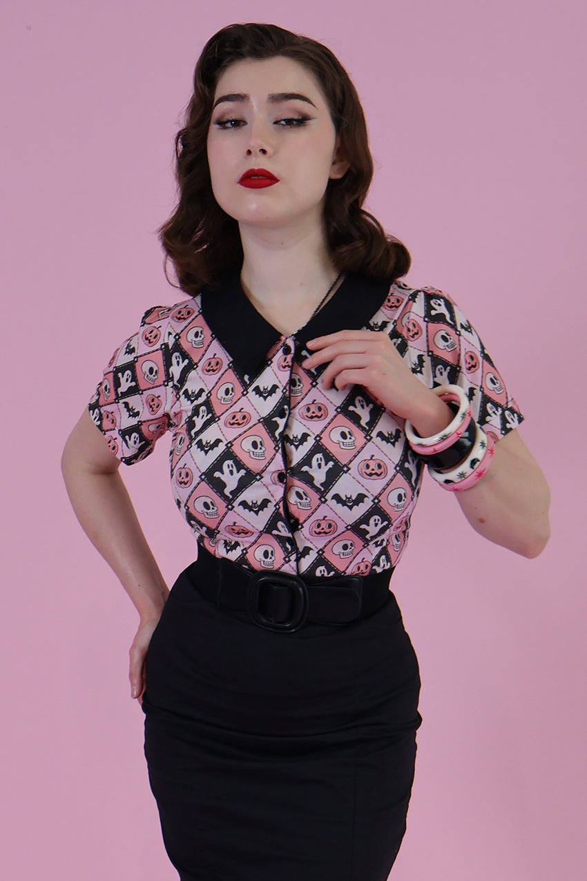 Argyle Spooks Vintage Printed Shirt