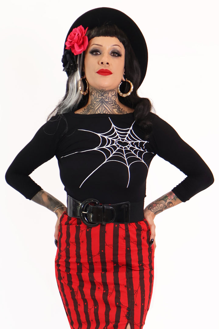Web Weaver Spiderweb Top