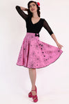 Pink Web Bow Circle Skirt