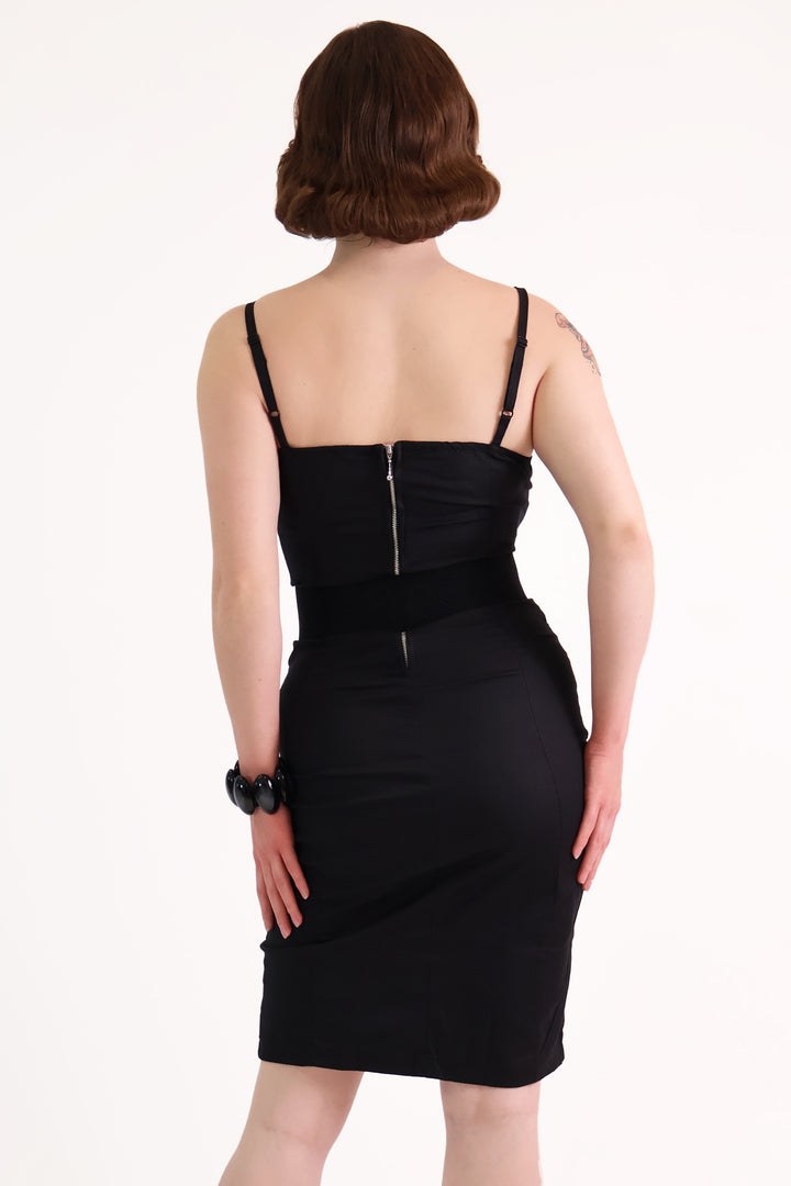 Buffy Black Bat Wiggle Dress