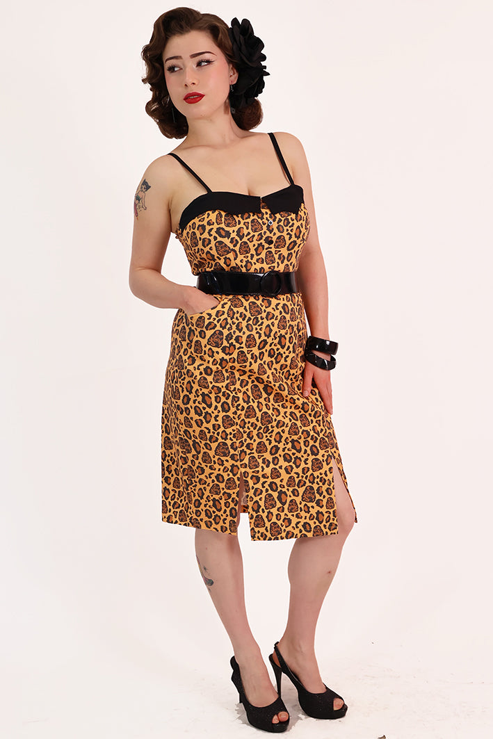 Creature from The Black Lagoon Leopard Pencil Dress