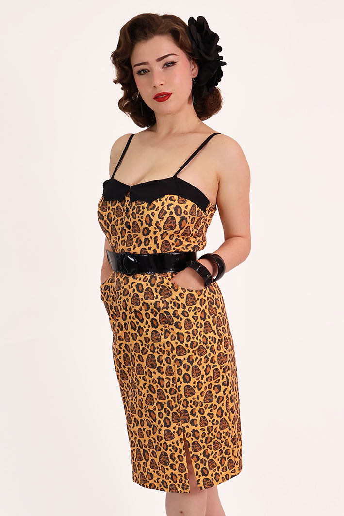 Creature from The Black Lagoon Leopard Pencil Dress