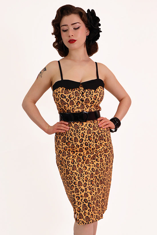 Creature from The Black Lagoon Leopard Pencil Dress