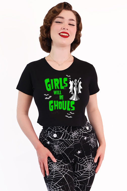 Girls will be Ghouls Black Tee Shirt