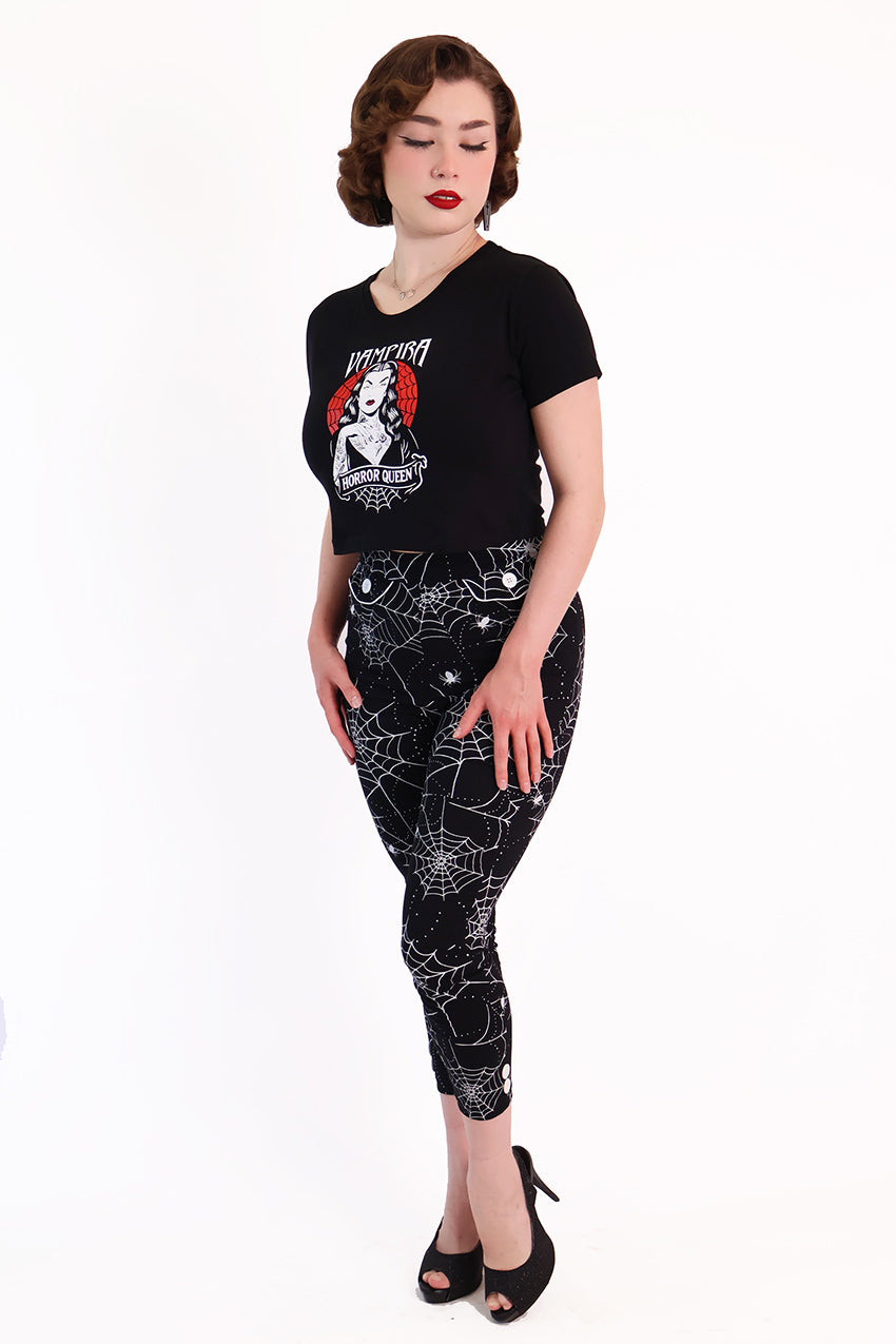 Labyrinth Spiderweb Capri Pants