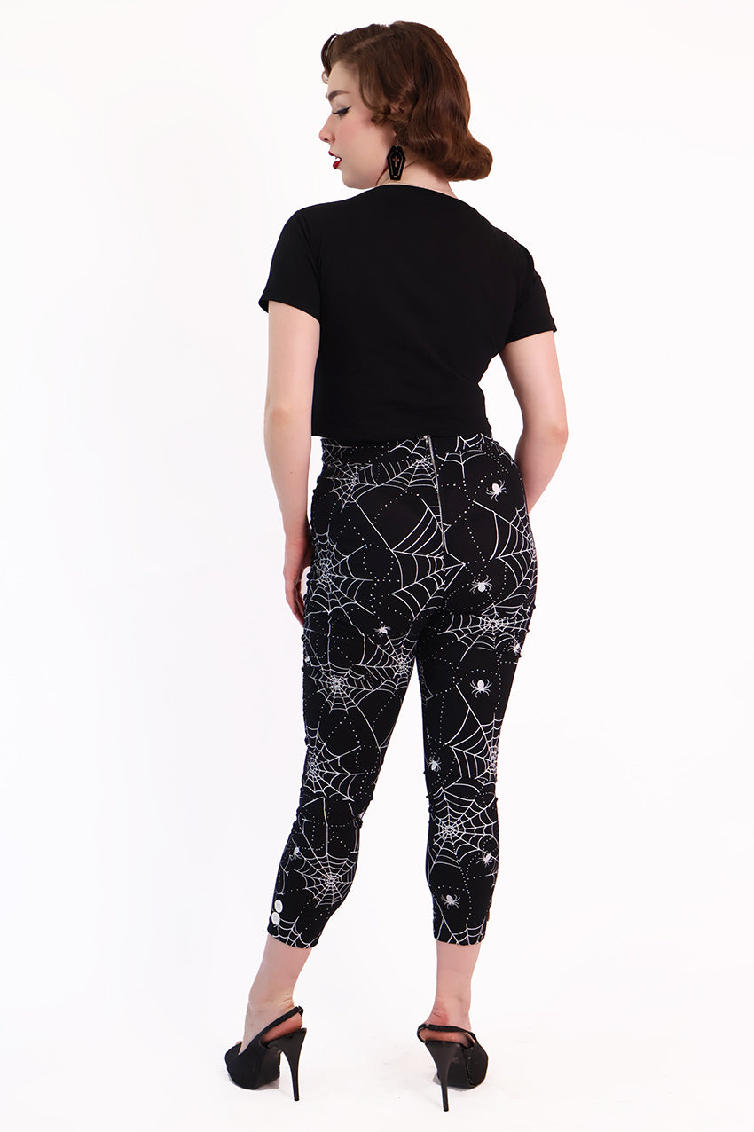 Labyrinth Spiderweb Capri Pants