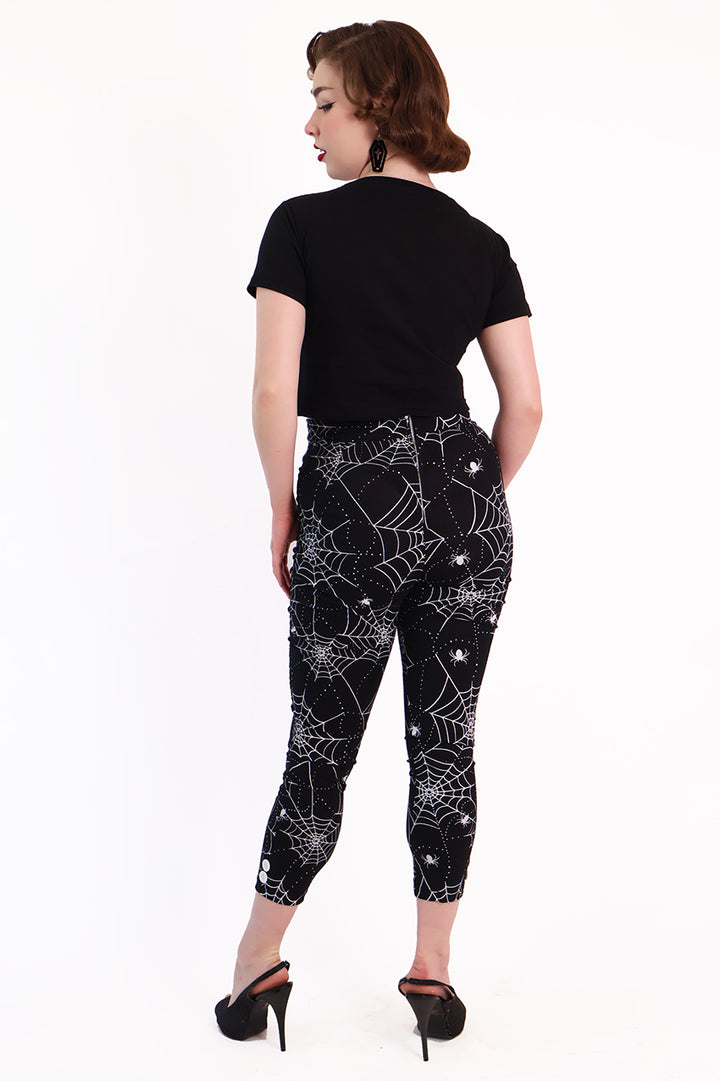 Labyrinth Spiderweb Capri Pants
