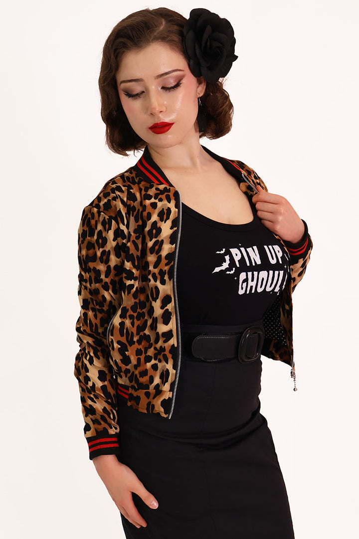 Classic Leopard Bomber Jacket