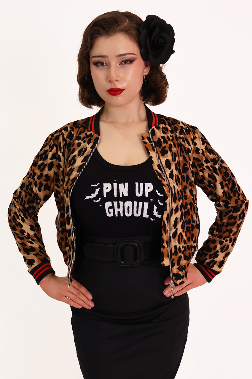 Classic Leopard Bomber Jacket