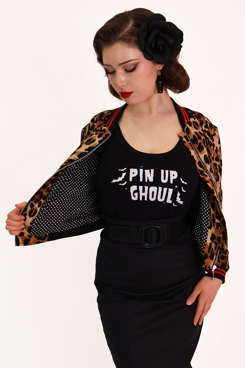 Classic Leopard Bomber Jacket