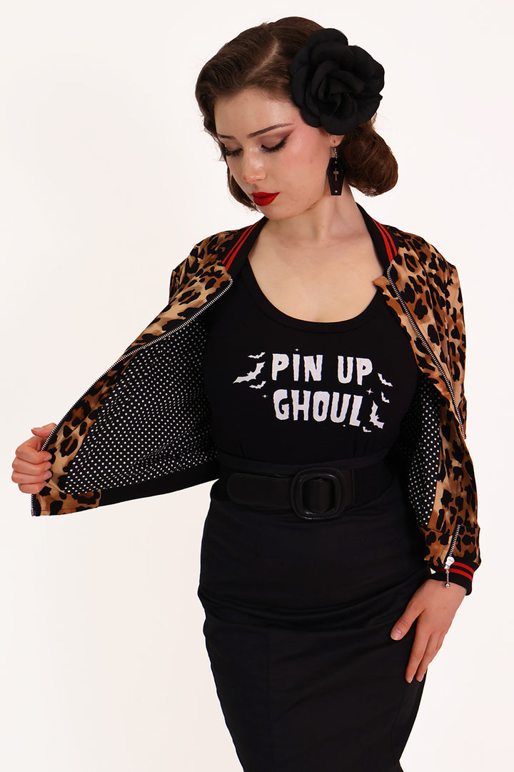 Classic Leopard Bomber Jacket