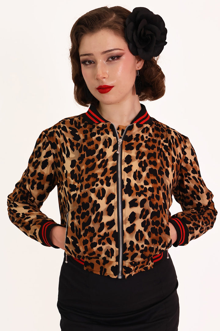 Classic Leopard Bomber Jacket