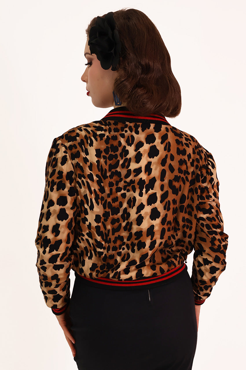 Classic Leopard Bomber Jacket