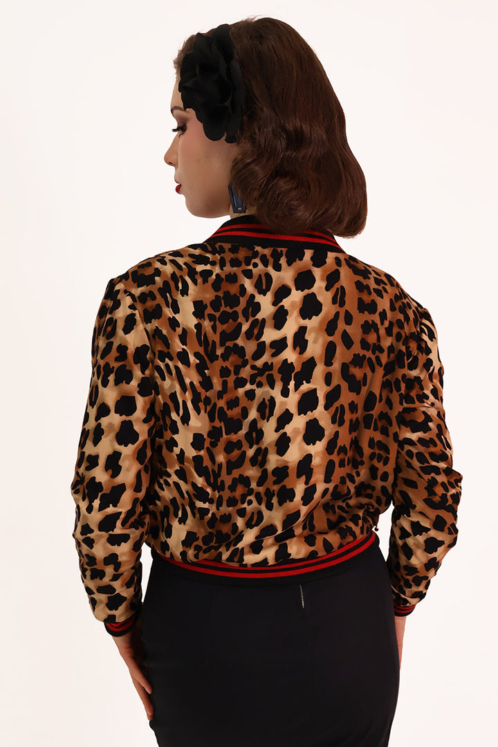 Classic Leopard Bomber Jacket