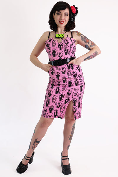 Pink Ghoul Gang Wiggle Dress