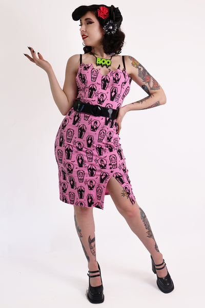 Pink Ghoul Gang Wiggle Dress