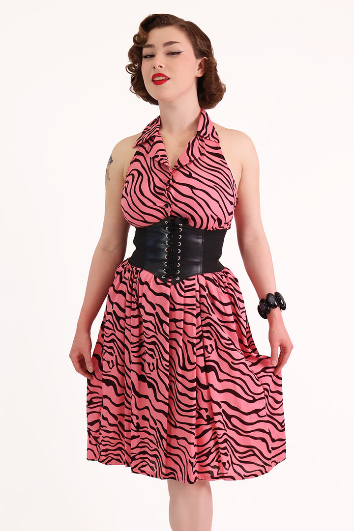 Wild At Heart Light Pink Tiger Dress