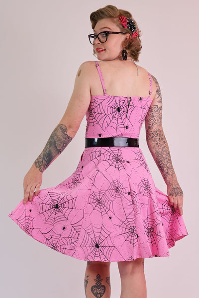 Pink Web Tie Dress