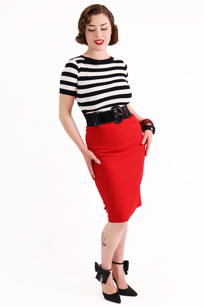 Devil Doll Red Bustle Skirt