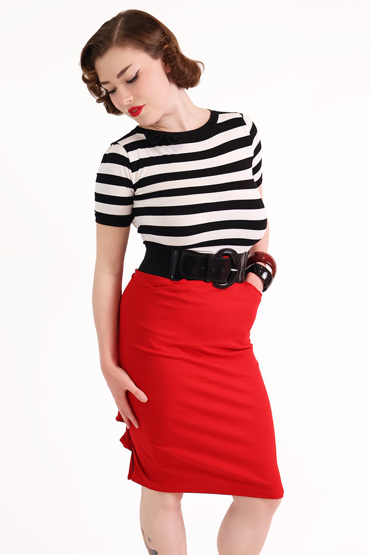 Devil Doll Red Bustle Skirt
