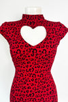 Red Heart Leopard Bad Love Top
