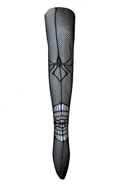 Spider fishnet stockings