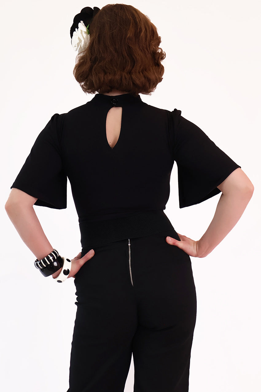 Venom Embroidered Spider Web Top