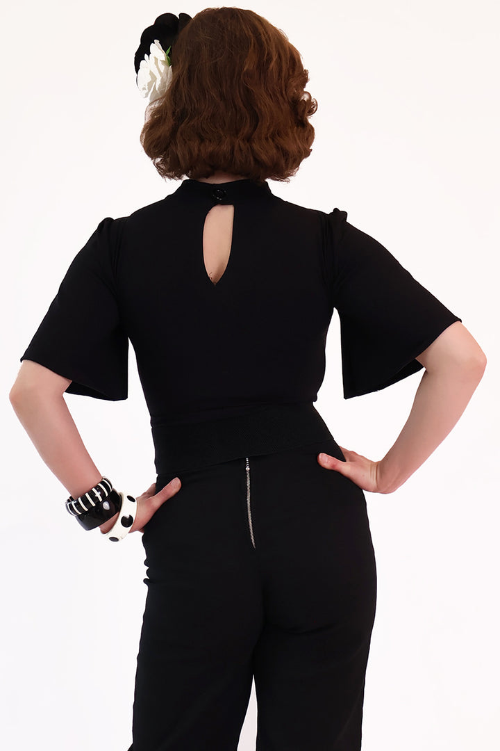 Venom Embroidered Spider Web Top