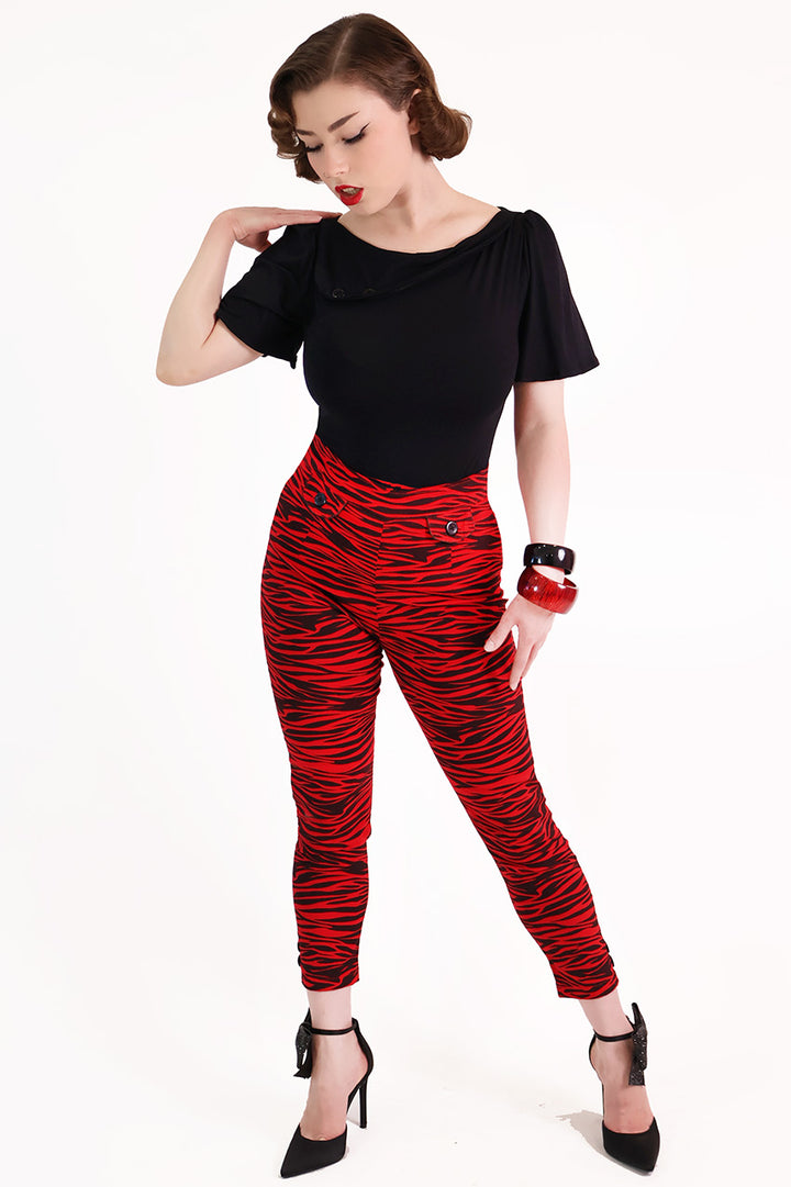 Red Tiger  Capri Pants