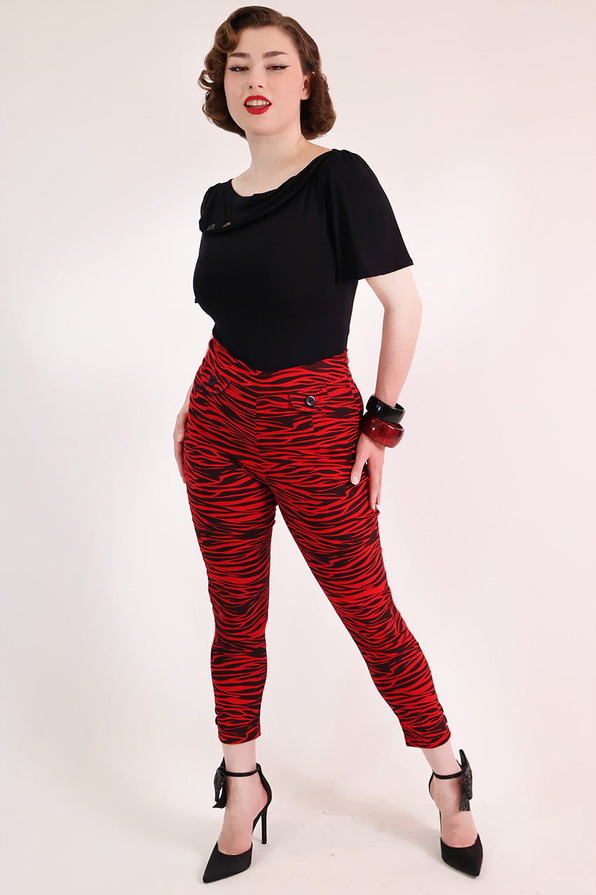 Red Tiger  Capri Pants