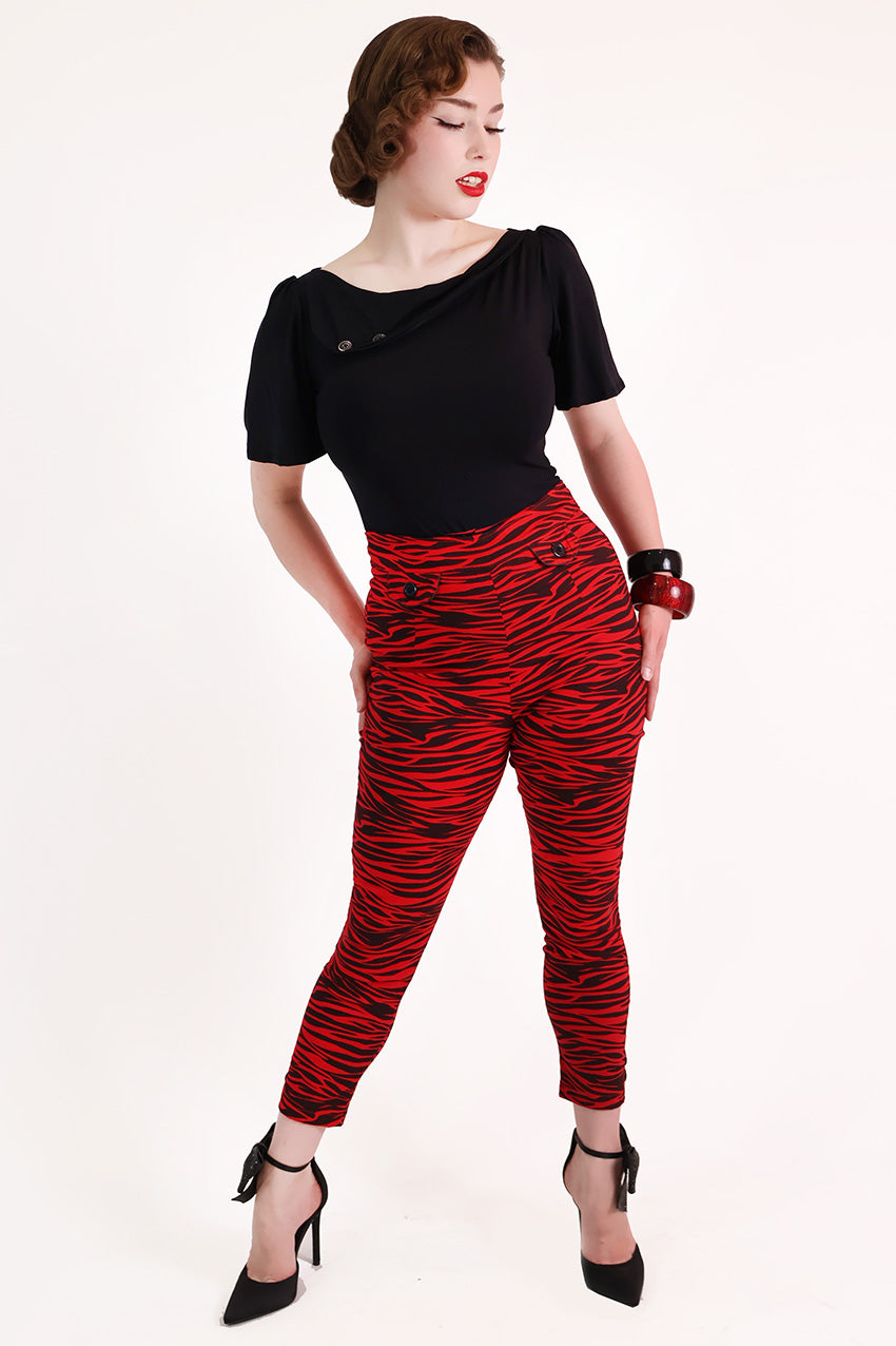 Red Tiger  Capri Pants