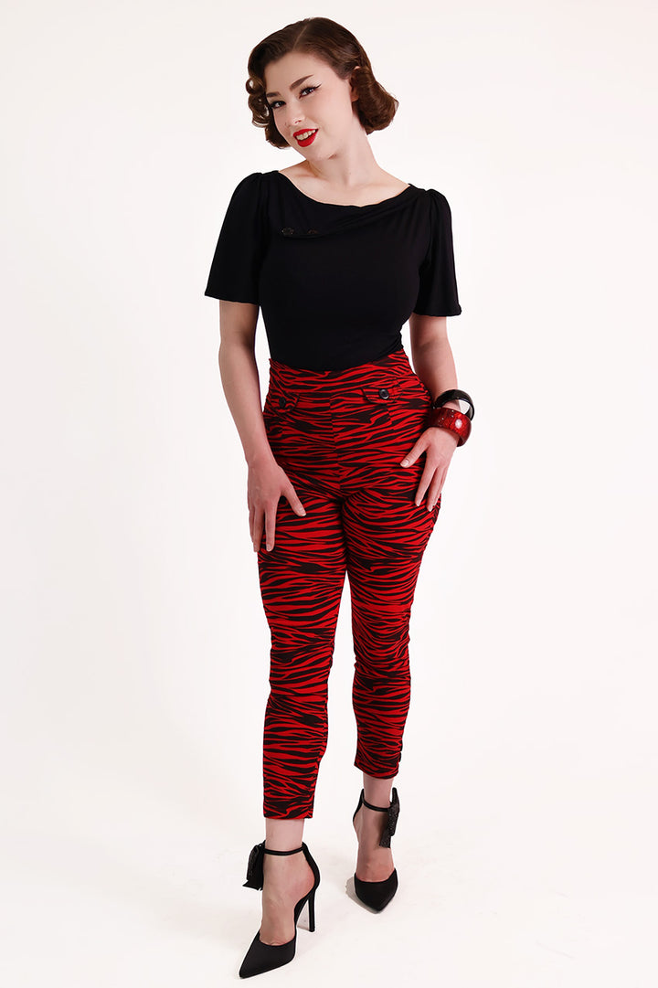 Red Tiger  Capri Pants