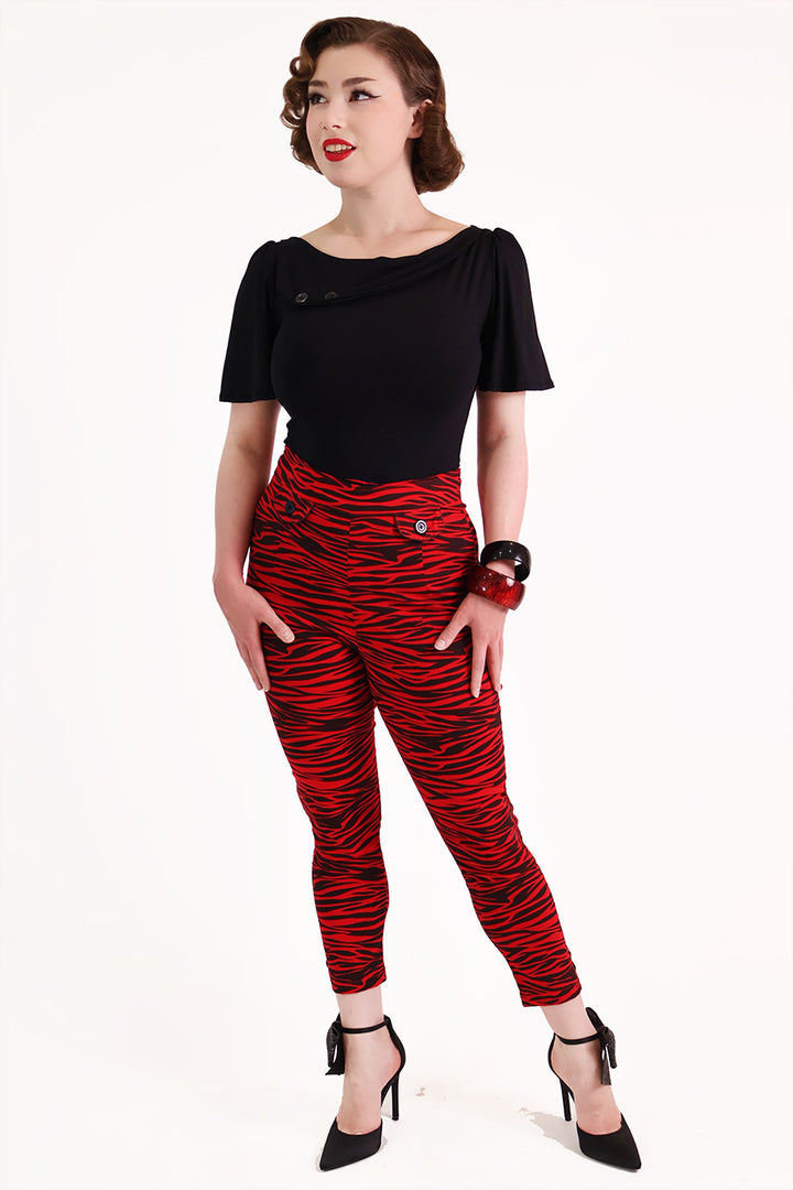 Red Tiger  Capri Pants