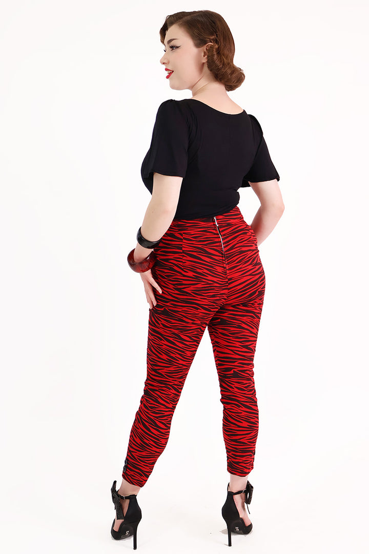 Red Tiger  Capri Pants