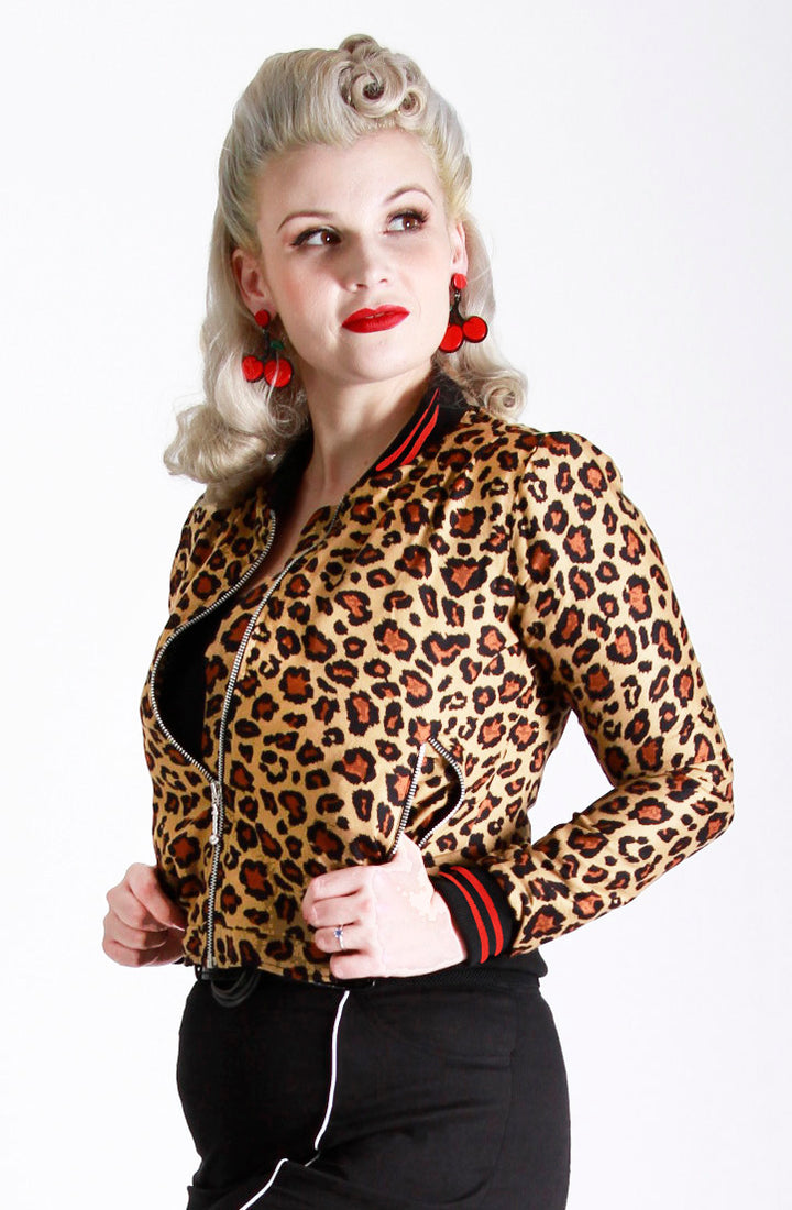 Classic Leopard Bomber Jacket