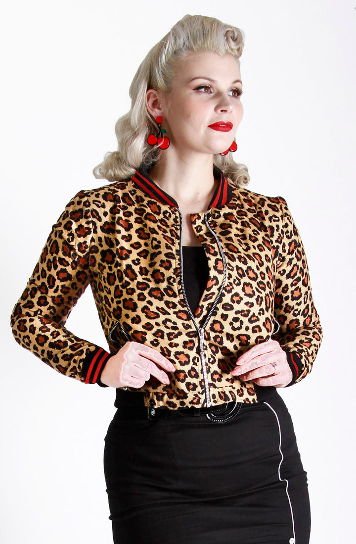 Classic Leopard Bomber Jacket
