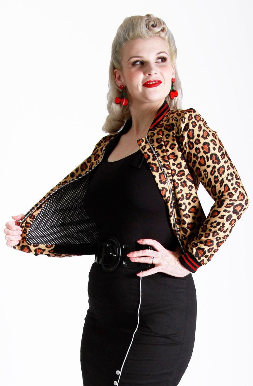 Classic Leopard Bomber Jacket
