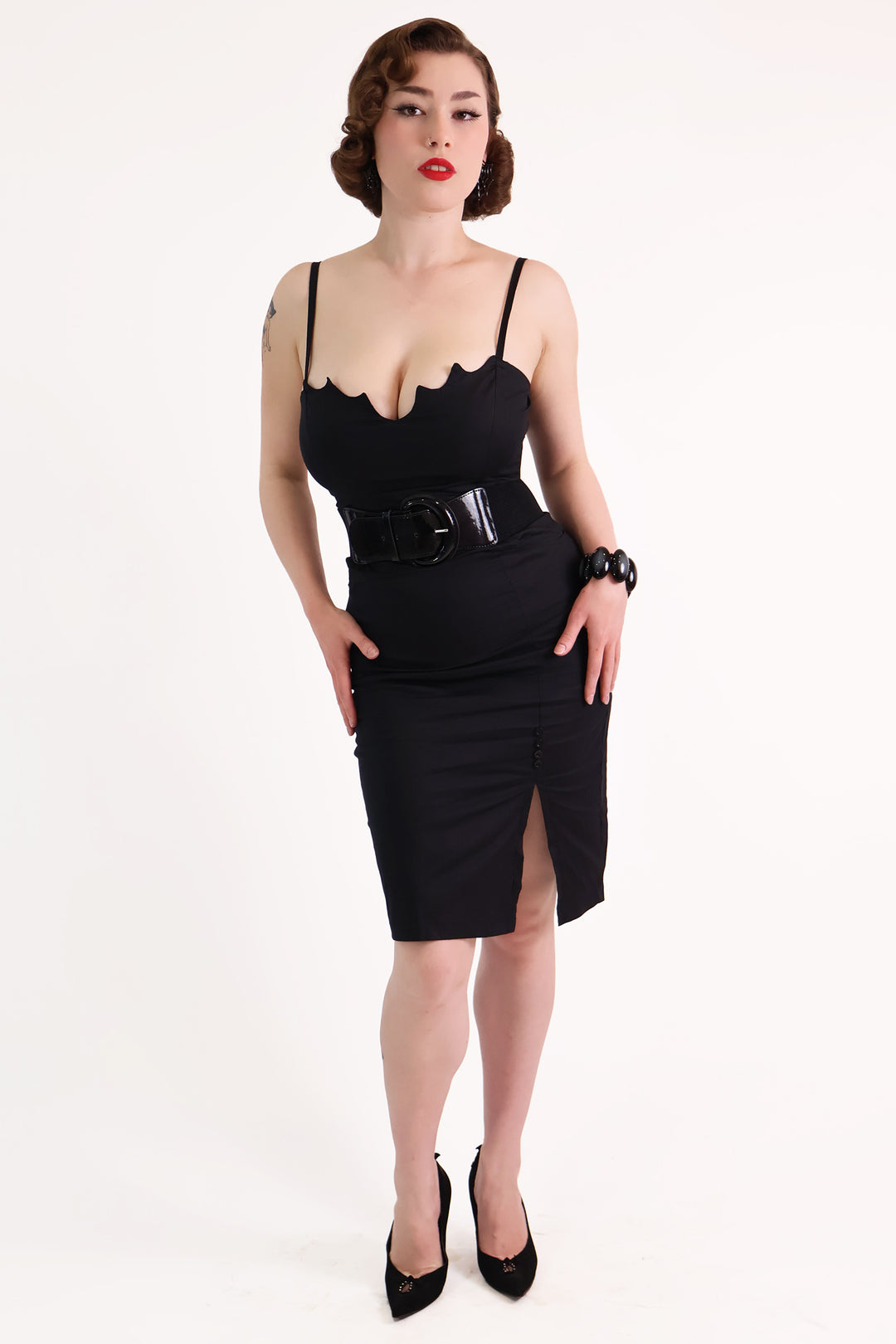 Buffy Black Bat Wiggle Dress