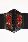 Black Rose Corset Belt