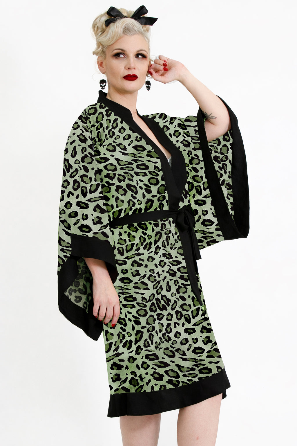 Green Leopard Vintage Gown