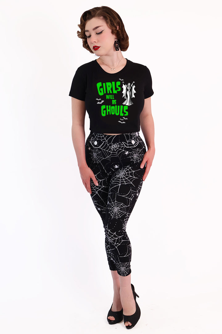 Labyrinth Spiderweb Capri Pants